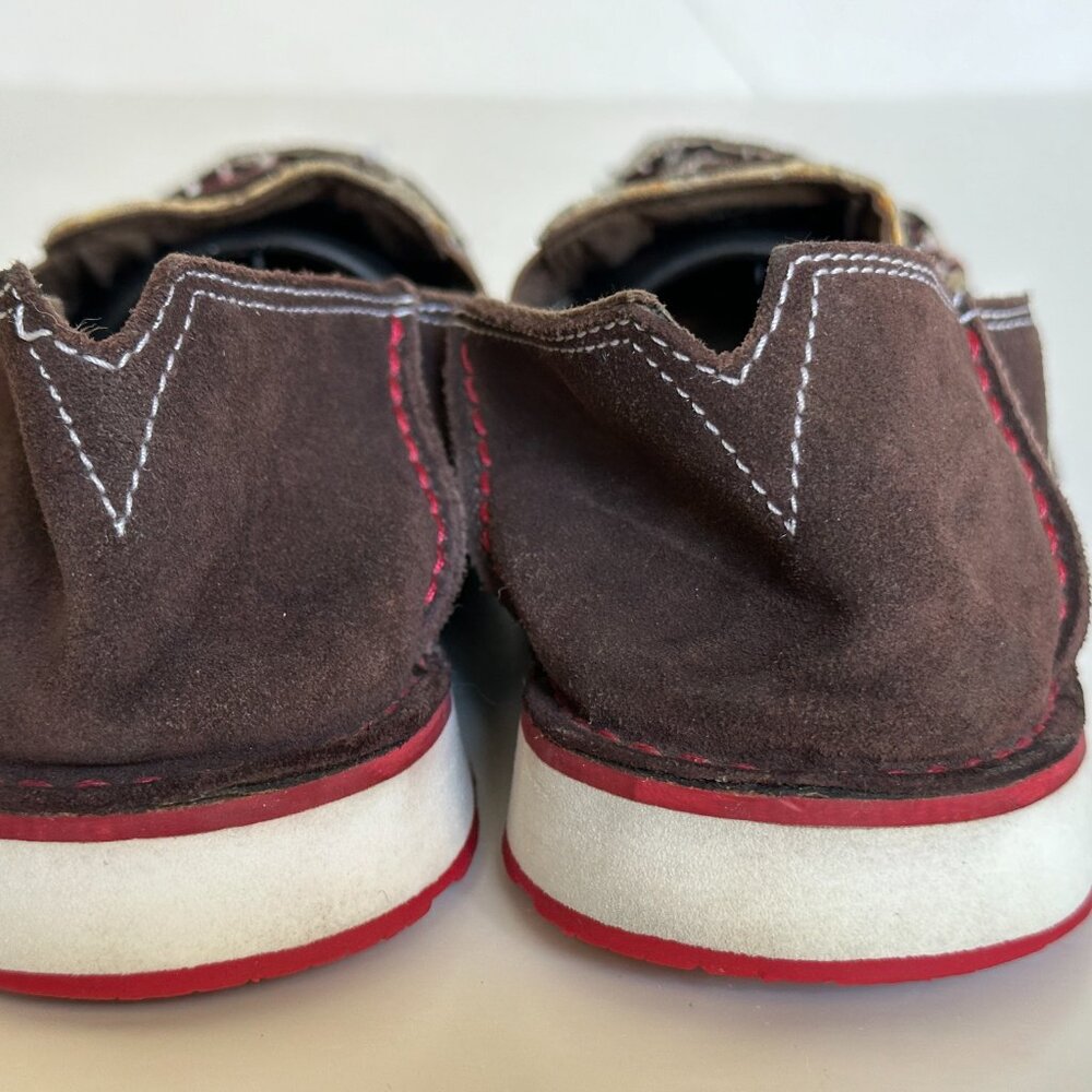 Ariat Cruiser Chocolate Chip Suede Giraffe Slip On Loafer Shoes Women's Sz 9.5B - Picture 6 of 8